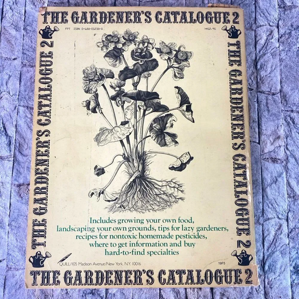 The Gardener's Catalogue 2 Vintage 1983 Oversized Reference Guide